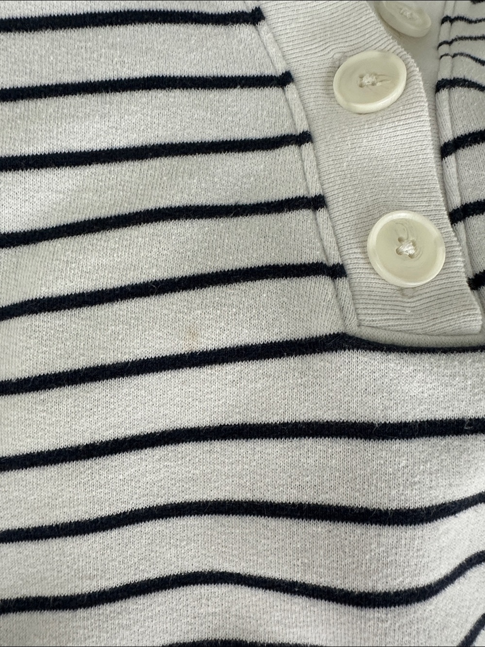 Abercrombie & Fitch Striped Polo Sweatshirt - Picture 7 of 7